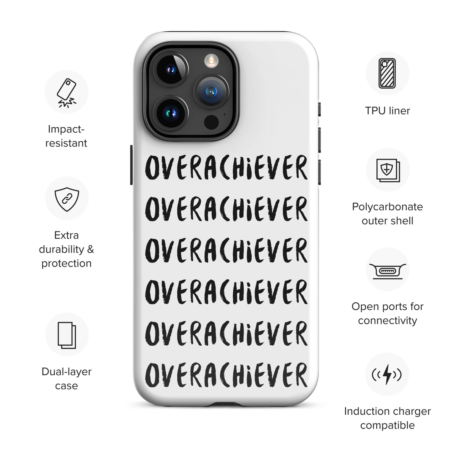 OVERACHIEVER Tough Case for iPhone® 15 PRO MAX