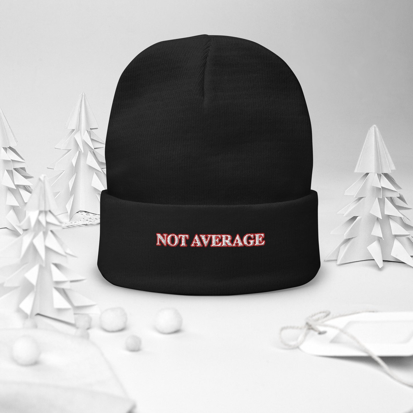 NOT AVERAGE Embroidered Beanie