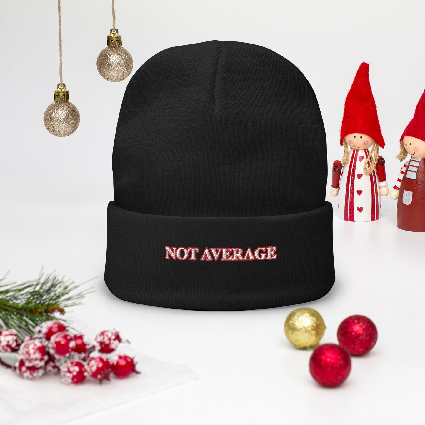 NOT AVERAGE Embroidered Beanie